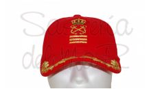 Gorra laureles Capitn de Yate roja