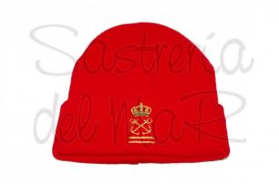 Gorro lana rojo Patrn de Yate 