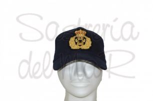 Gorra laureles azul Capitn de Yate (escudo fantasia )