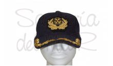 Gorra laureles azul Capitn de Marina Mercante