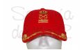 Gorra laureles roja Patrón de yate 