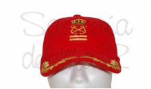 Gorra laureles roja Patrn de yate 