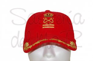 Gorra laureles roja Patrn de yate 