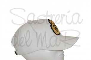 Gorra blanca Capitn de Yate (escudo fantasia )