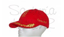 Gorra laureles PER roja personalizada