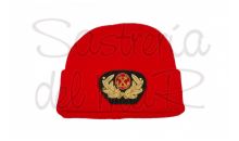 Gorro lana rojo Mdico de Marina Mercante