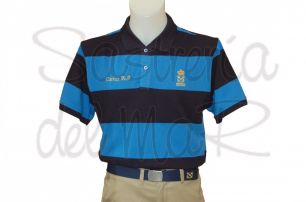 Polo rayas azules Patrn de Yate personalizado