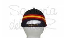 Gorra bandera espaola Capitn de Yate personalizada