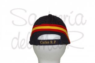 Gorra bandera espaola Capitn de Yate personalizada