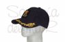 Gorra laureles azul Patrn de Yate bordado a mano