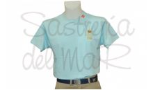 Camiseta con bandera color celeste Patrn de Yate