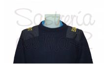 Jersey cuello redondo bordado integrado Marina Mercante