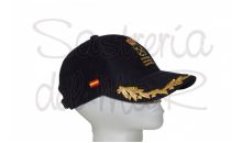 Gorra laureles azul Capitan  de yate bandera