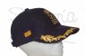 Gorra laureles azul Capitan  de yate bandera catalana + nombre