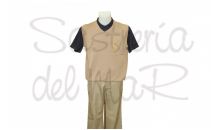 Chaleco punto color beig Capitn de Yate
