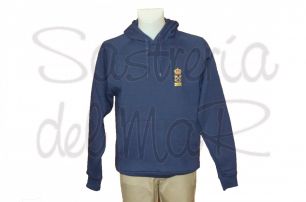 Sudadera capucha Patrn de Yate azul marino