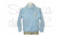 Sudadera capucha PER celeste