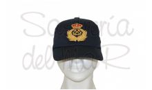 Gorra azul Capitn de Yate bordada a mano integrado