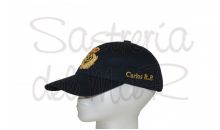Gorra azul Capitn de Yate bordada a mano integrado personalizada