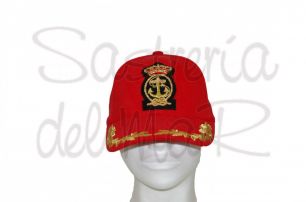 Gorra laureles roja Real Liga Naval Espaola 