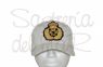 Gorra blanca Patrn de Yate bordado a mano (escudo fantasia )