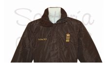 Parka negra Patrn de yate personalizada