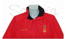 Parka roja Capitn de yate personalizada 