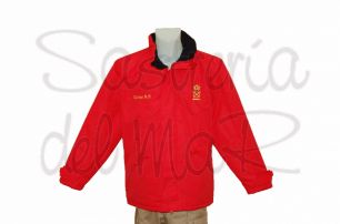 Parka roja PER personalizada 