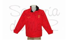 Parka roja PER personalizada nombre + bandera