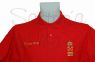 Polo rojo Capitan de Yate personalizado