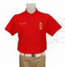 Polo rojo Capitan de Yate personalizado