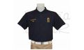 Polo azul marino PER personalizado nombre + bandera