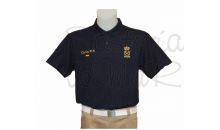 Polo azul marino PER personalizado nombre + bandera