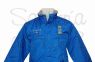 Parka azul royal Capitn de yate personalizada nombre + bandera