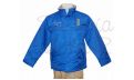 Parka azul royal Patrón de yate personalizada nombre + bandera