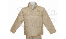 Parka beig Capitn de yate personalizada nombre + bandera