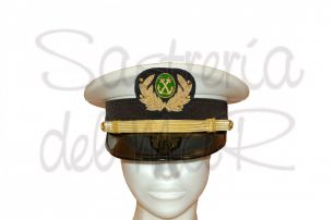 Gorra de plato Jefe de mquinas de Marina Mercante ( modelo Armada )