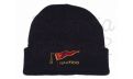 Gorro lana azul marino escudo asociación o club náutico 