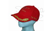 Gorra laureles rojal escudo asociacin o club nutico personalizada