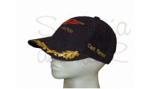 Gorra laureles azul escudo asociacin o club nutico personalizada