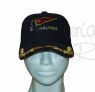 Gorra laureles azul escudo asociacin o club nutico personalizada