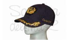 Gorra laureles azul Capitn de Marina Mercante personalizada