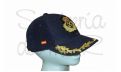 Gorra laureles azul Capitán de Yate escudo a mano bandera