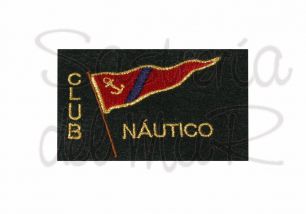 Escudo asociacin o club nutico bordado a mquina