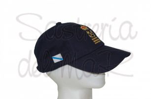 Gorra azul marino Capitn de Yate bandera Galicia
