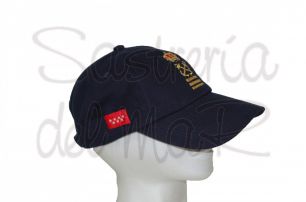 Gorra azul marino Capitn de Yate bandera Comunidad de Madrid