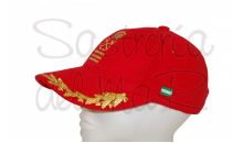 Gorra laureles roja Capitán de Yate bandera Andalucia