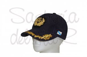 Gorra laureles azul Capitn de Marina Mercante bandera Galicia