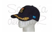 Gorra laureles azul Patr�n de Yate escudo a mano bandera Asturias