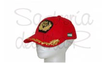 Gorra laureles roja Capitn de Marina Mercante bandera Andalucia